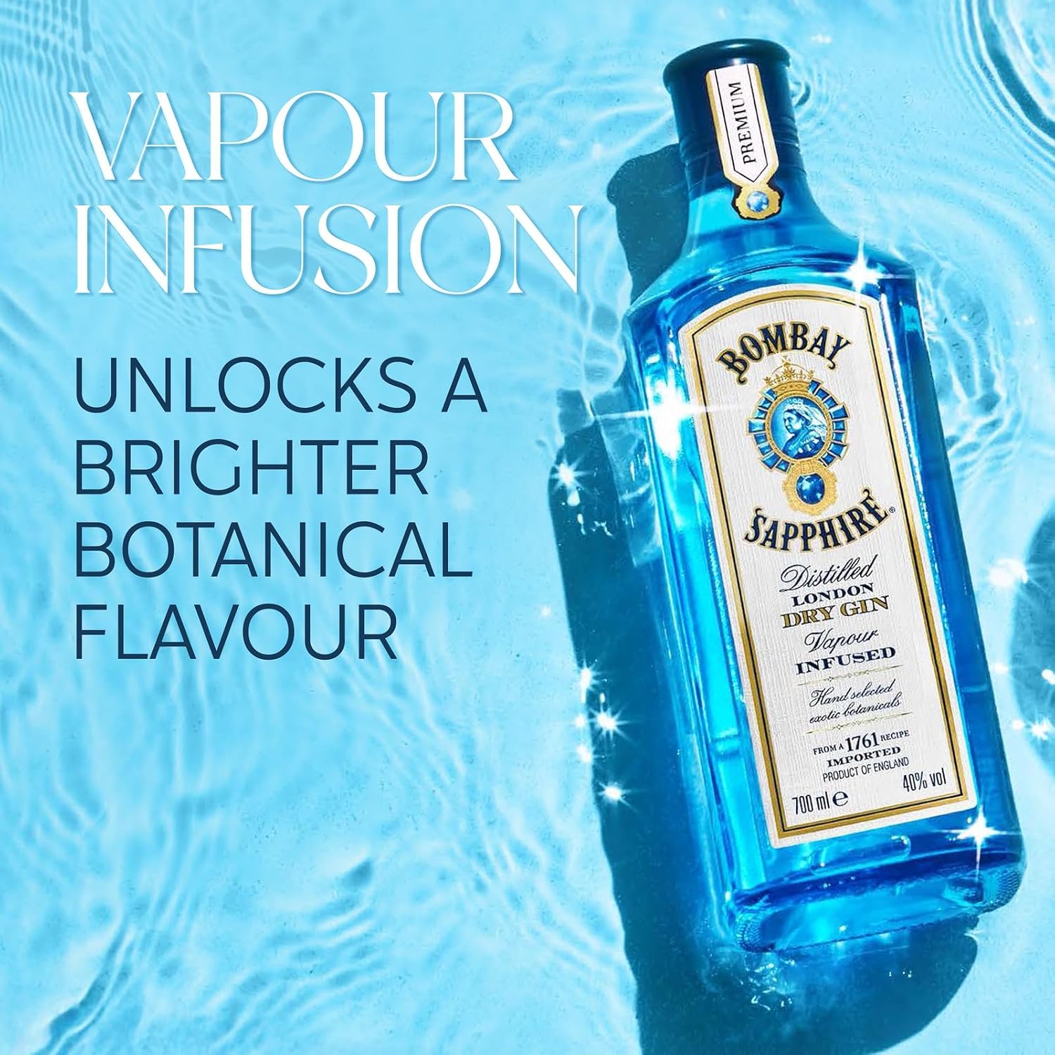Bombay Sapphire London Dry Gin, 40% vol., 100 cl / 1 Panama | Ubuy
